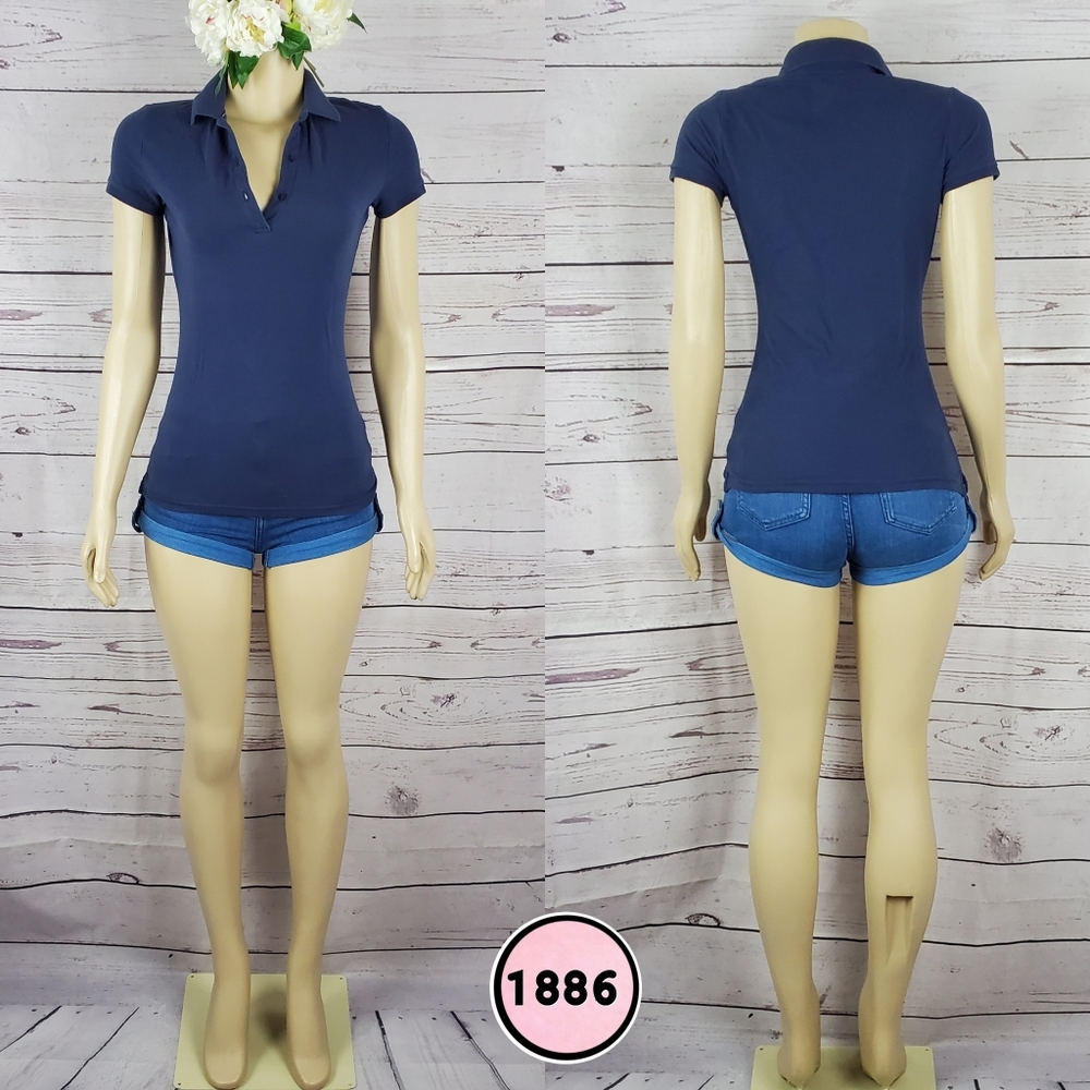Arizona Jean Co XS Navy Blue Polo Shirt – Women’s Casual Top